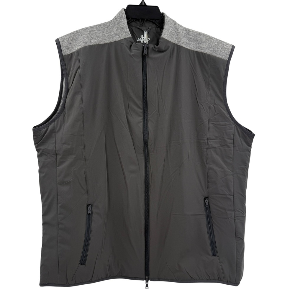 Johnnie-O Swayne Charcoal Golf Vest Mens XL